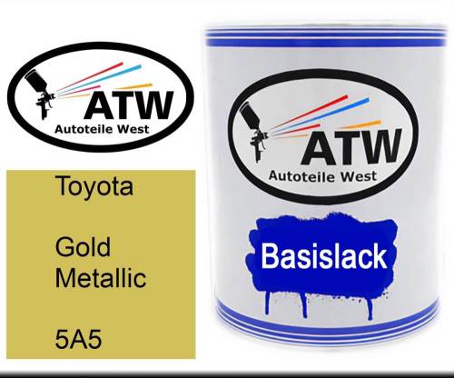 Toyota, Gold Metallic, 5A5: 1L Lackdose, von ATW Autoteile West.